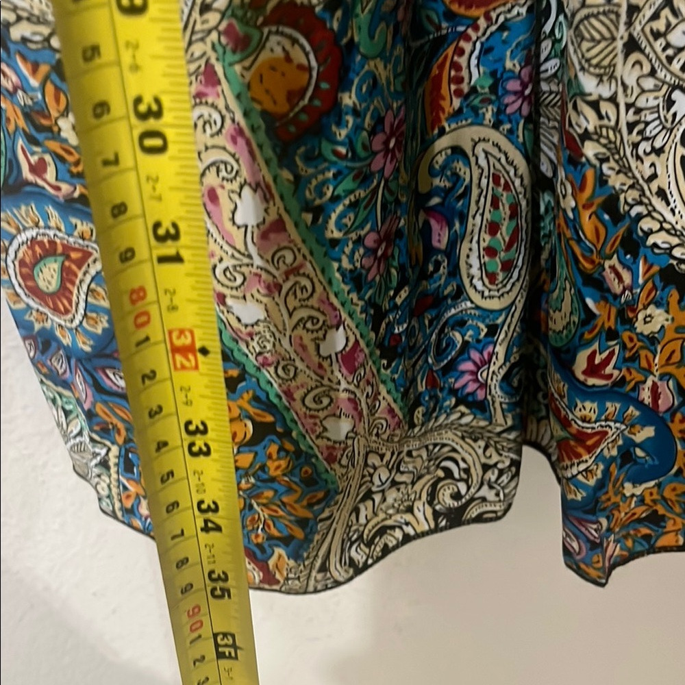 SHEIN Paisley Long Sleeve V-Neck Dress - Picture 7 of 9